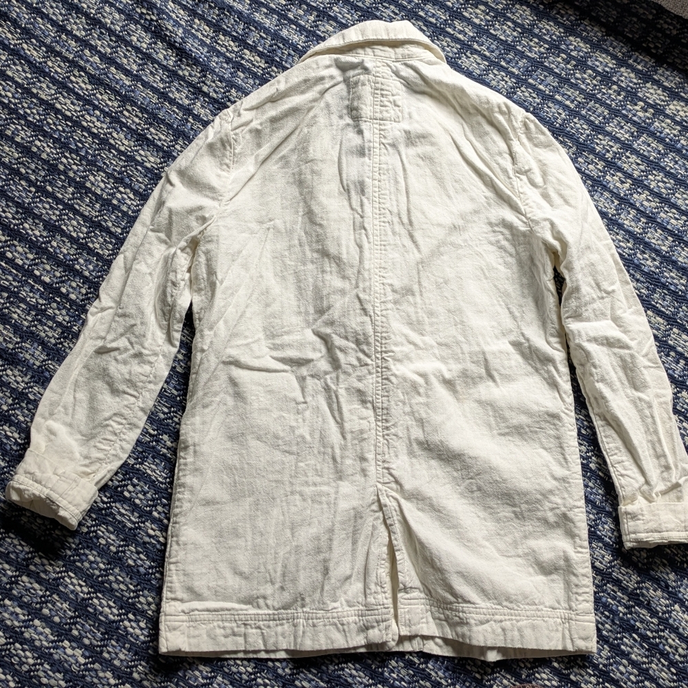 Marine Layer White Cotton Blazer Size Small - Picture 7 of 9
